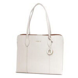FURLA Vittoria Tote Bag Perla White Beige